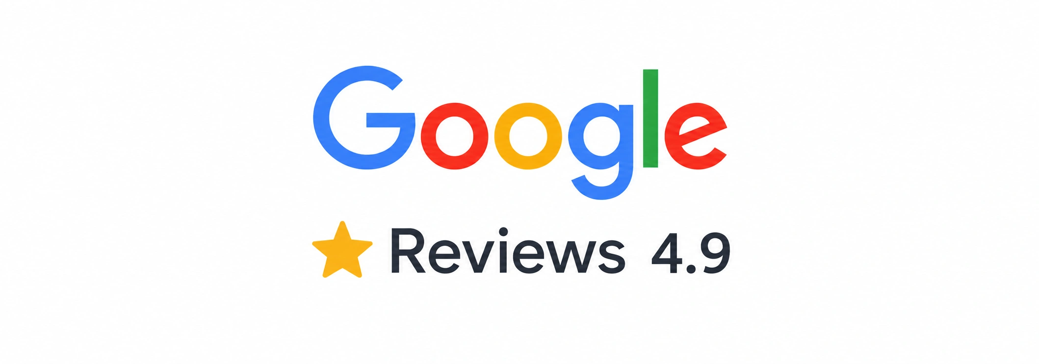 Google Reviews 4.9 rating