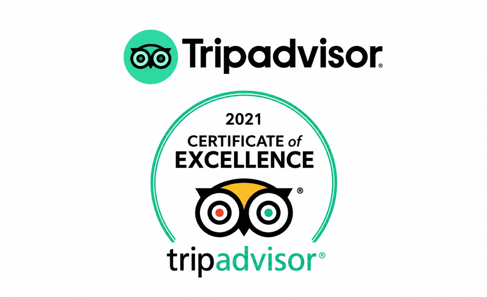 Tripadvisor 2021 Certificate of Excellence
